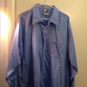Men's light blue button down.